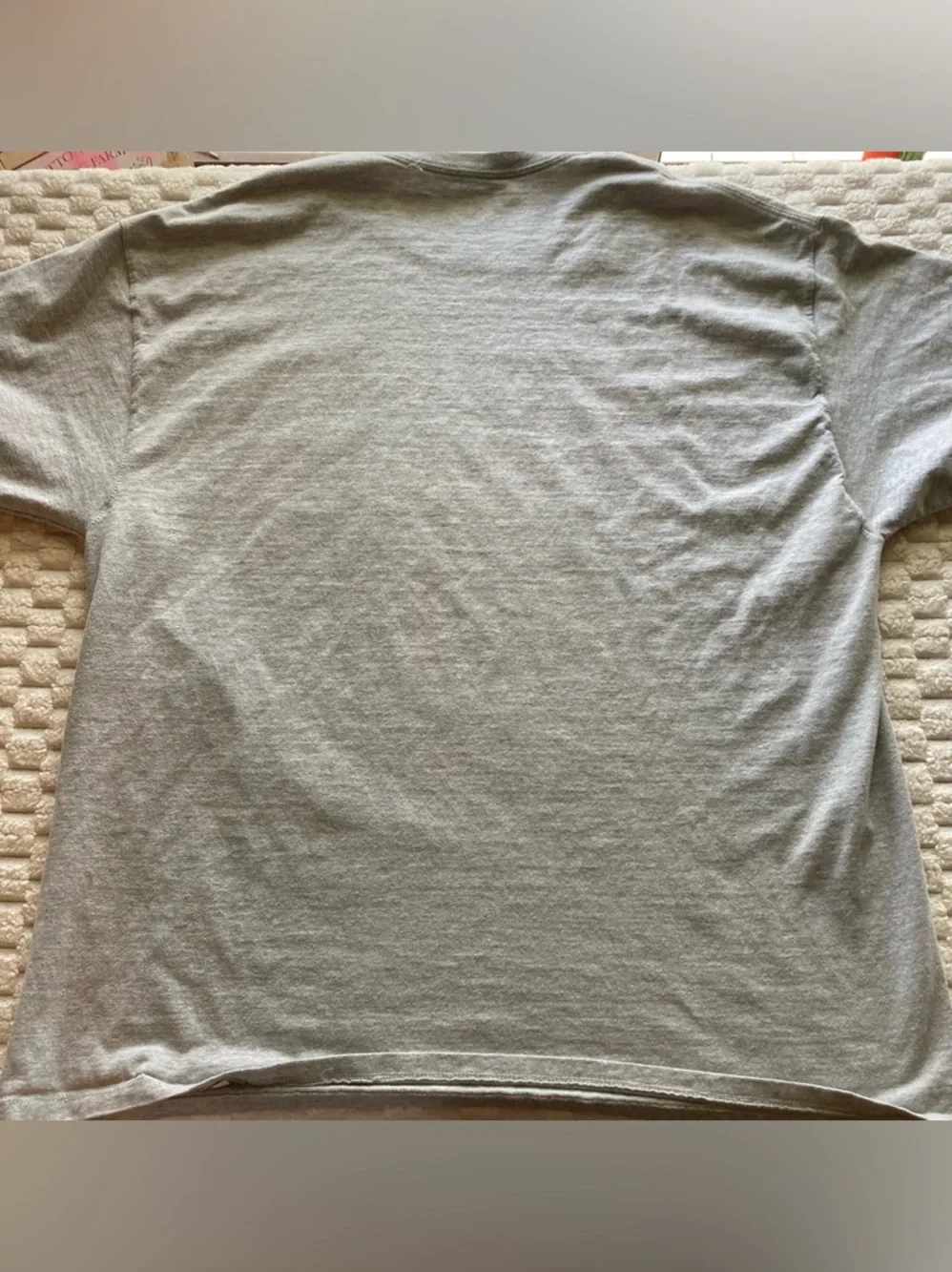 Champion Men’s Gray Crewneck Graphic T-Shirt - Red & Blue Logo XXL - Picture 3 of 3